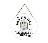 Halloween Decor Halloween Home Decor Highly! Doorplate An Excellent Choice To Transform Into Make Your Holiday Full Of Excitement And Fear4 Living Room (A, 30x30cm)
