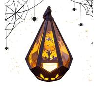 Halloween Decor Indoor Lanterns - Castle Witch Hand Spooky Lights,Battery Powered Lantern Lamp for Lawn Garden Pathway Yard Party Outdoor Camping Porch Patio Home Halloween Backyard