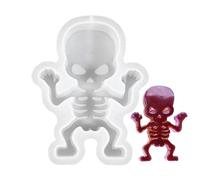 Halloween Decor Mold - Ghost Shape Form, Horror Candle Maker | Non-Stick Silicone Tray, Reusable Festival Casting Tool, Spooky Decorative Mold for Party Setup, Holiday Theme, Craft Use