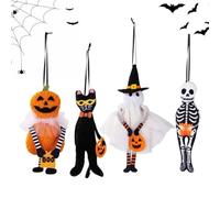 Halloween Decor Ornaments Hangable Holiday Pendants with Rope