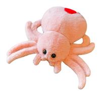 Halloween Decor Spider Plush 9.8 Inch Decorative Big Eyes Adorable Halloween Stuffed Animals Soft Spider Warmies Stuffed Animals Funny Party Favors for for Boys and Girls Style2