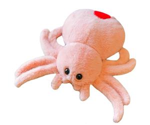 Halloween Decor Spider Plush 9.8 Inch Decorative Big Eyes Adorable Halloween Stuffed Animals Soft Spider Warmies Stuffed Animals Funny Party Favors for for Boys and Girls Style2