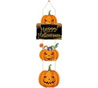 Halloween Decoration Door Hanging Wall Hanging, DIY Creative Witch Hat Spooky Pumpkin Door Hangers, Halloween Decoration 1 Pack