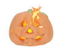 Halloween Decoration Garden for Bonfire, Fireplace, Firepit | Halloween | for Propane, Gel, or Wood Fires Indoor, Outdoor | 7 Inch (Orange, 16x12cm)