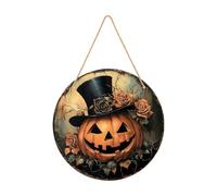 Halloween Decoration Halloween Hanging Welcome Sign, Happy Front Door Sign, Decorations Wall Hanging for Home Outdoor Indoor Decoratio 12x12 inch Acrylic Leaf (Brown, 20x20cm)