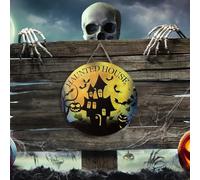 Halloween Decoration Kits The Ultimate Halloween Accessory: Our Must Have Door Sign For A Memorable Celebration! Spooky Decor (C, 20cm)