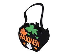 Halloween Decoration Outdoor Halloween Home Decor Trick Or Tote Bag Reusable For Candy Gifts Grocery Shopping Event Horizon Poster Outdoor Decorations (F, One Size)