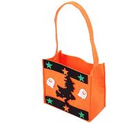 Halloween Decoration Outdoor Halloween Home Decor Trick Or Tote Bag Reusable For Candy Gifts Grocery Shopping Event Horizon Poster Outdoor Decorations (G, One Size)