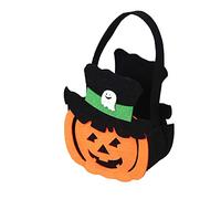 Halloween Decoration Outdoor Halloween Home Decor Trick Or Tote Bag Reusable For Candy Gifts Grocery Shopping Event Horizon Poster Outdoor Decorations (I, One Size)