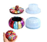 Halloween Decoration Pumpkin Storage Box Silicone Molds with Lid Resin Molds, Box Molds for DIY Storing Organizing Jewelry Keys Candy Container, Resin Epoxy Casting Craft Mold