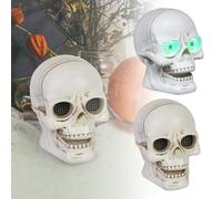 Halloween Decoration Scary Halloween Desktop Ornament Resin Party Decoration LED Light Up Home Festive Display Reusable Decorations(White,16.5)