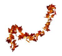 Halloween Decoration String Lights Plug In Fall Maple Leaf Fairy Lights For Indoor Outdoor Party Home 1.8m (Orange, 180cm)