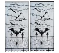 Halloween Decoration Table Runner Lamp Cover Set Washable Fabric Tablecloth Lampshade For Dining Mantels Display Halloween Runner Tablecloth Set
