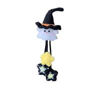 Halloween Decoration Witchy Crochet Kit, Handmade Cute Crochet Kit with Yarn and Tools, Halloween Bag Charm for DIY Lovers, Soft to The, Novel Interesting Kits for Adults Finger Knitting Yarn (A, A)