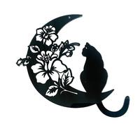 Halloween Decorations Acrylic Cat Party Hangs Night Hangers Atmosphere for Celebrations and Events (D, One Size)