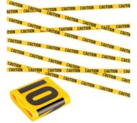 Halloween Decorations Caution Tape, 20m Yellow Warning Tape Party Decor | 20m yellow CAUTION tape for haunted house, doorway, fence, garden, party and indoor outdoor Halloween displays