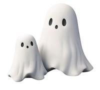 Halloween Decorations Cute Two Together Ghost Ornaments Spooky Funny Table Statue Ornament for Prank Party, Halloween Decoration Indoor And Outdoors Porch for Men and Women Cute Hallowee Decor Gifts