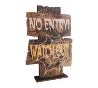 Halloween Decorations Desktop Ornament Modern Minimalist Style Wooden for Home and Festive Holiday for and Family Htw99 (F, 22.5CM)