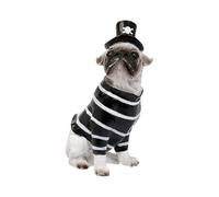 Halloween Decorations Dog Statue Resin Pet Figure for Cosy Living Stylish Garden Staging (Black, 6 x 11.8 cm)