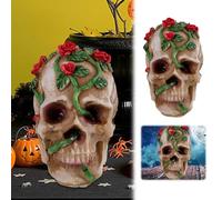 Halloween Decorations for Desktop Halloween Various Ornaments Scary Atmosphere Resin Crafts Unique Tabletop for Festive Celebrations (C, 9. 5x8. 5cm)