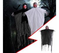 Halloween Decorations for Party Halloween Ghost-S Ornament With Face Decorations For Indoor Balconys Outdoor Yard Garden Parties Garden Ornament (D, One Size)