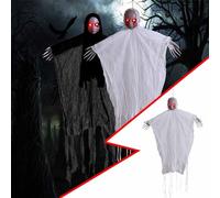 Halloween Decorations for Party Halloween Ghost-S Ornament With Face Decorations For Indoor Balconys Outdoor Yard Garden Parties Garden Ornament (B, One Size)