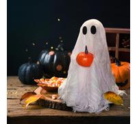 Halloween Decorations, Ghosts with Pumpkin Halloween Decor Indoor Cute Ghost Tabletop Decor for Party Kitchen and Fireplace Halloween Decorations