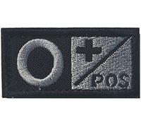 Halloween Decorations Halloween Blood Type O Pos Badges Durable Nylon Embroidered Morale Badges Appliques Decorative Patches For Outside Black Nice and Attractive