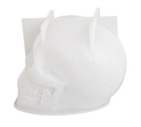 Halloween Decorations, Halloween Candle Molds 3D Skull Silicone Mold 3x2.3" Easy to De-Mold Skull Candle Molds, DIY Ornament for Soap Wax Epoxy Cake Chocolate Decor