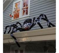 Halloween Decorations, Halloween Decorations Outdoor Indoor Gifts Plush Spider Decor Party Hairy Skeleton Spiders Giant Garden Yard Haunted Horror Spider