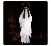 Halloween Decorations Hanging Swinging Life-Size Scary Swinging Doll- Sound Touch Activated with Glowing Eyes and Creepy Screams 4.9 Ft Halloween Haunted House & Party Decor!