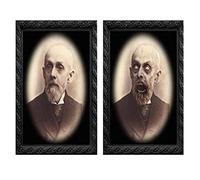 Halloween Decorations Horror Picture Frame Lenticular 3D Changing Face Scary Portraits Haunted Spooky