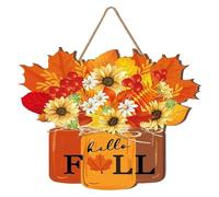 Halloween Decorations Indoor Outdoor Fall Wreath For Front Door Fall Pumpkin Wreath Thanksgiving Halloween Home Outdoor Indoor Window Wall Fal Dozen Eggs Ornament (One Size)