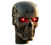 Halloween Decorations LED Snorkel Cap Skull Shaped Air Snorkel Head Replacement Parts for Off-Road Vehicles