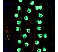 Halloween Decorations Lights Outdoor, 30LED 16.4FT 3D Eyeball String Lights Battery Operated, Halloween Decorations Outdoor Indoor for Garden Party Decor