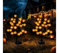 Halloween Decorations Outdoor, 2PCS Solar Halloween Ground Lights，A