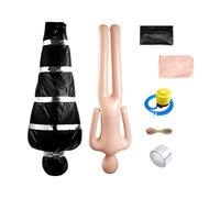 Halloween Decorations Outdoor 5FT Hanging Corpse Dead Victim Props, Inflatable Dummy Dead Body Prop, Scary Fake Body Bag for Indoor Outdoor Halloween Haunted House Inflatable Yard Party Decoration.