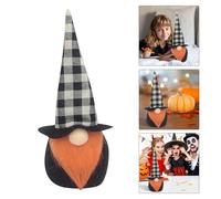 Halloween Decorations Outdoor Christmas Decoration Supplies Faceless Doll Gnome Figurine Old Man Woolen Snowflake Window Ornament Spider Halloween DecorationsOne Size
