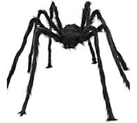 Halloween Decorations Outdoor Fake Spiders For Scary House Indoor Outdoor Party Spider Web and halloween Giant Spiders Decorations (Plush Spider Suit)