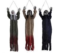 Halloween Decorations Outdoor/Indoor,Scary Hanging Ghosts Spooky Skeletons Decor Supplies, Flying Halloween Decoration for Yard Tree Porch Garden Party Decor Indoor