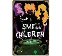 Halloween Decorations Outdoor Three Witch Vintage Metal Signs Wall Art Halloween Scary Animatronics Style Outdoor Indoor Decor for, Yard, Garden, Tree, Party, Door, Home, Etc Hanging Signs