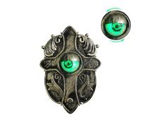 Halloween Decorations,Scary Halloween Eyeball Doorbell -Rotational Glowing Green Eyes & Spooky Sounds, Easy Install for Haunted House Halloween Door Decor,Haunted House Door Bell Decor