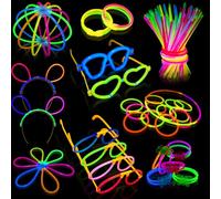 Halloween Decorations,Segotendy 100 Halloween Glow Sticks,232pcs Glowstick Party Pack for Adult Children,Party Bag Fillers with Neon Bracelets,Glow in Dark Party Supply for Wedding Christmas New Year