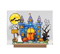 Halloween Decorations Set Create A Festive Atmosphere with Halloween Pumpkin Bat Ornaments Stunning Decorations for an Unforgettable Celebration! Pug Statues for Garden (C, One Size)