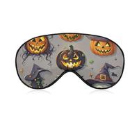 Halloween Decorations Sleep Mask Light Blocking Eye Cover Polyester Eye Mask with Elastic Strap Blindfold for Side Sleeper Sleeping Masks Face Hugging for Women Men Travel