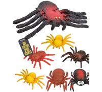 Halloween Decorations Stretchy Spider Sensory Toy for Kids Boys Stress Relief Fidget Toy Halloween Party Bag Fillers Spooky Games Novelty Toys for Anxiety Relief for Adults and Children