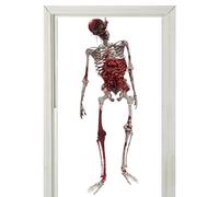 Halloween Decorations Window - 100 x 30 cm/39.37 x 11.81 inches, Halloween Window Clings | Wiñdow Skeletons Decals | Scary Wall Stickers, Decals