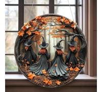 Halloween Decorations Witch Academy Acrylic Hanging Ornament For Home Window 2D Hanging Pendant Living Room Table Decorations Centerpieces under 10 (A, One Size)