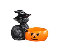 Halloween Decorative Candle Pumpkin Candlestick Ornaments，Halloween Ghost Campfire Nightlight Indoor Figurine Lamps Decoration Gifts Tabletop Ornament，2026 New Resin Craft