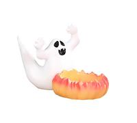 Halloween Decorative Candle Pumpkin Candlestick Ornaments，Halloween Ghost Campfire Nightlight Indoor Figurine Lamps Decoration Gifts Tabletop Ornament，2026 New Resin Craft